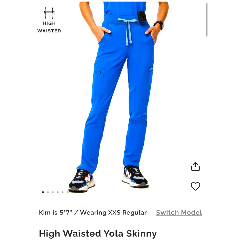 Figs High Wasited Yola Skinny size small Tall